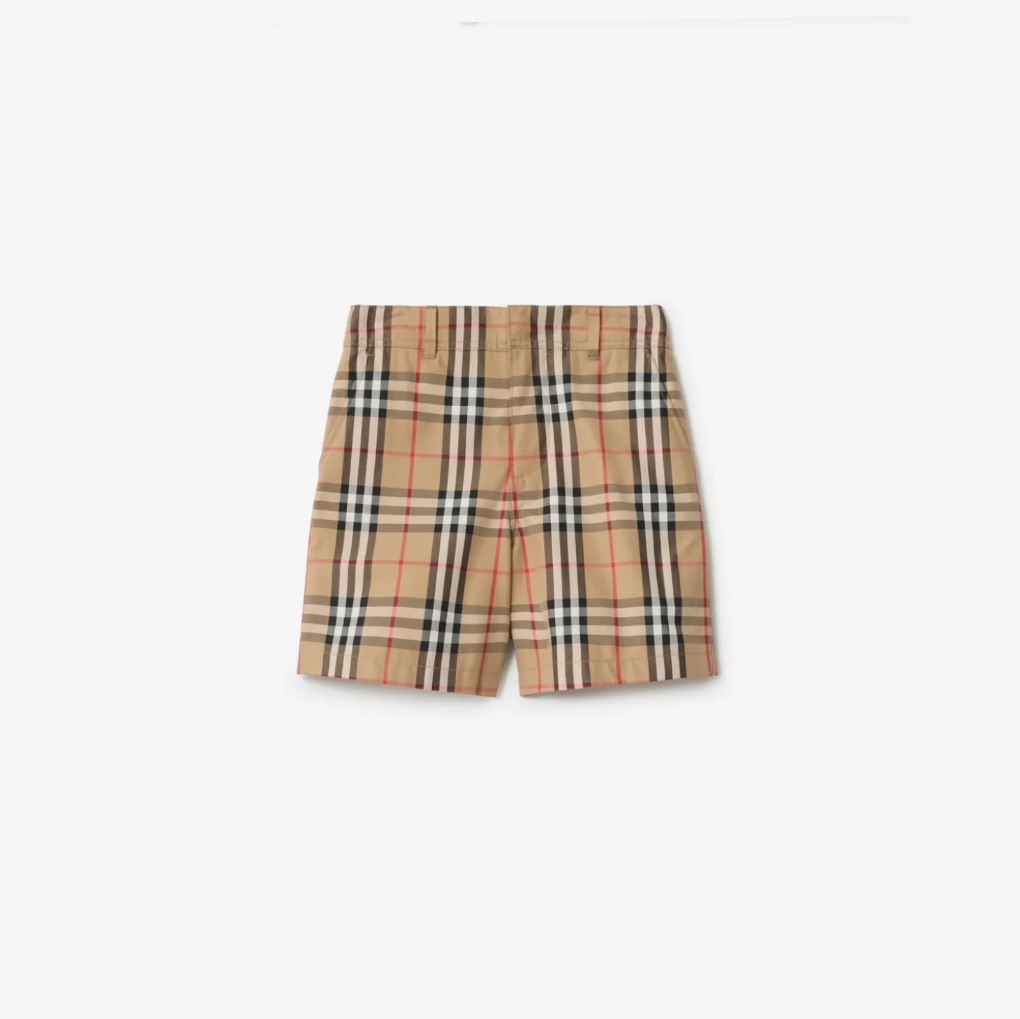 Check Cotton Oxford Shorts