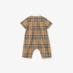 Check Cotton Playsuit