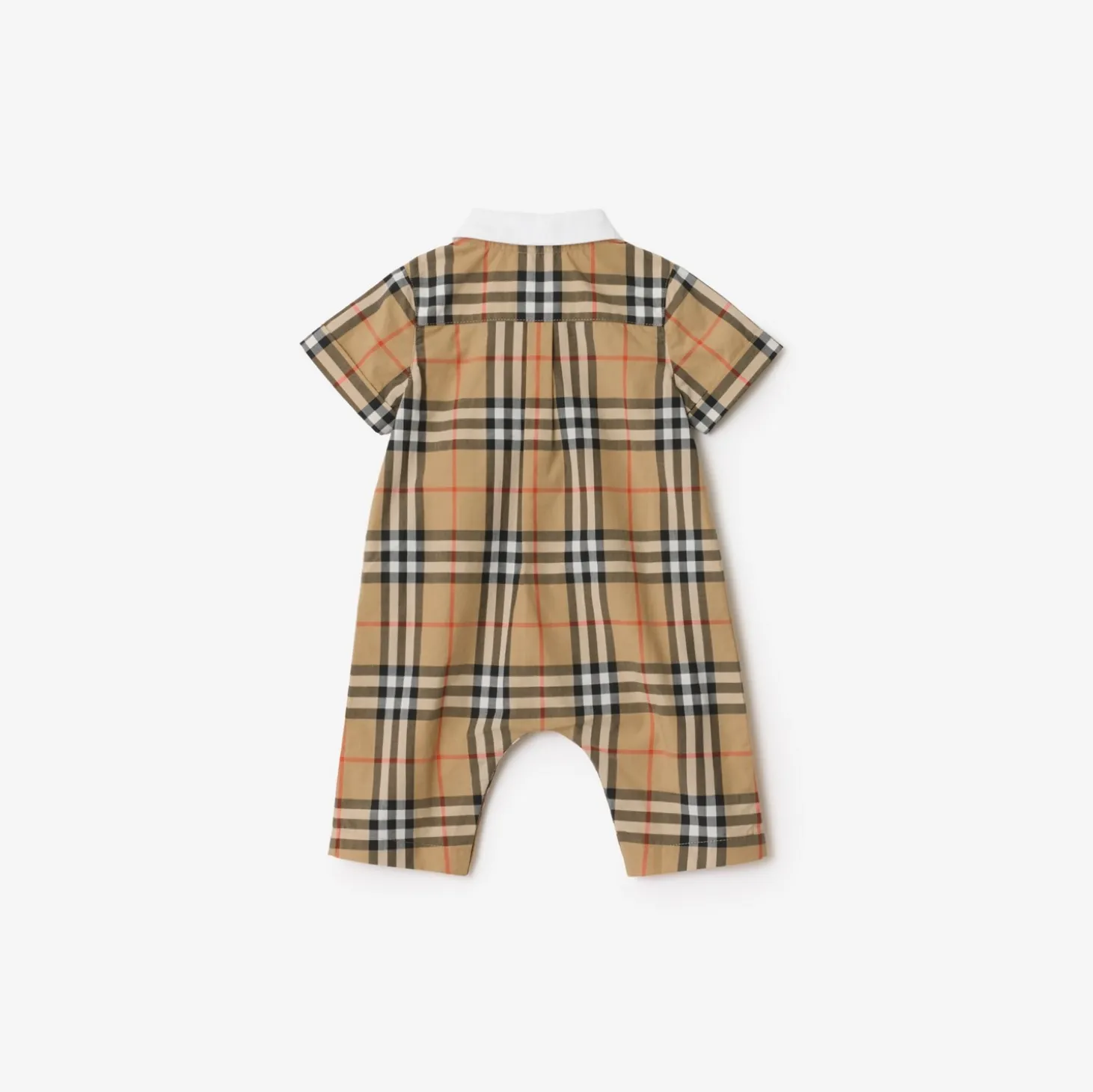 Check Cotton Playsuit