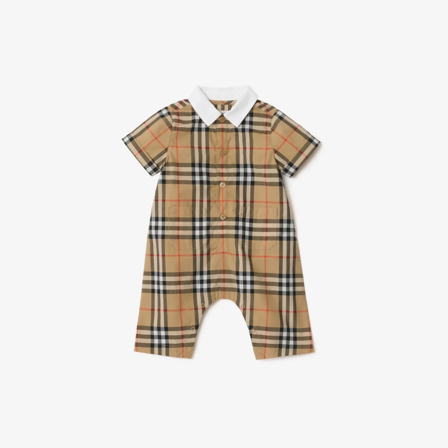 Check Cotton Playsuit