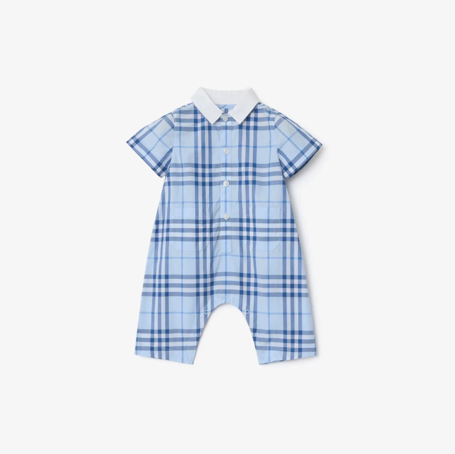 Check Cotton Playsuit