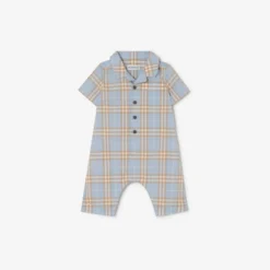 Check Cotton Playsuit