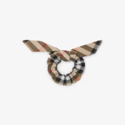 Check Cotton Scrunchie