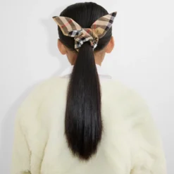 Check Cotton Scrunchie