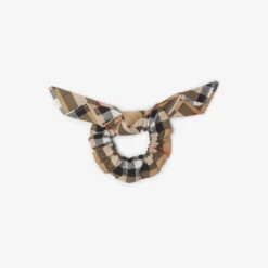 Check Cotton Scrunchie