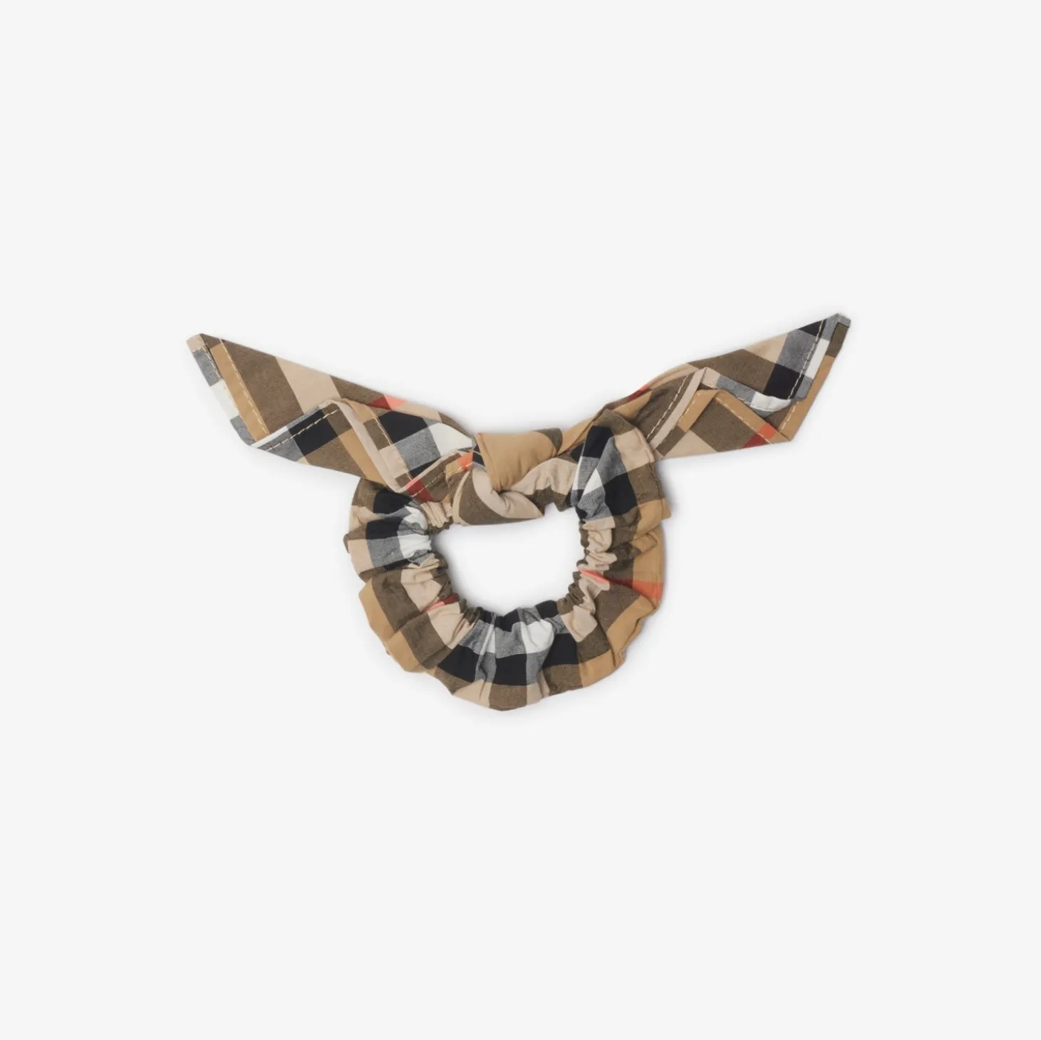 Check Cotton Scrunchie