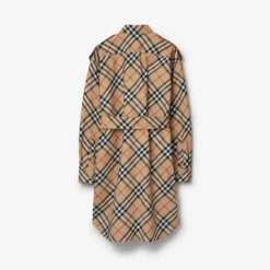 Check Cotton Shirt Dress