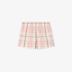 Check Cotton Shorts