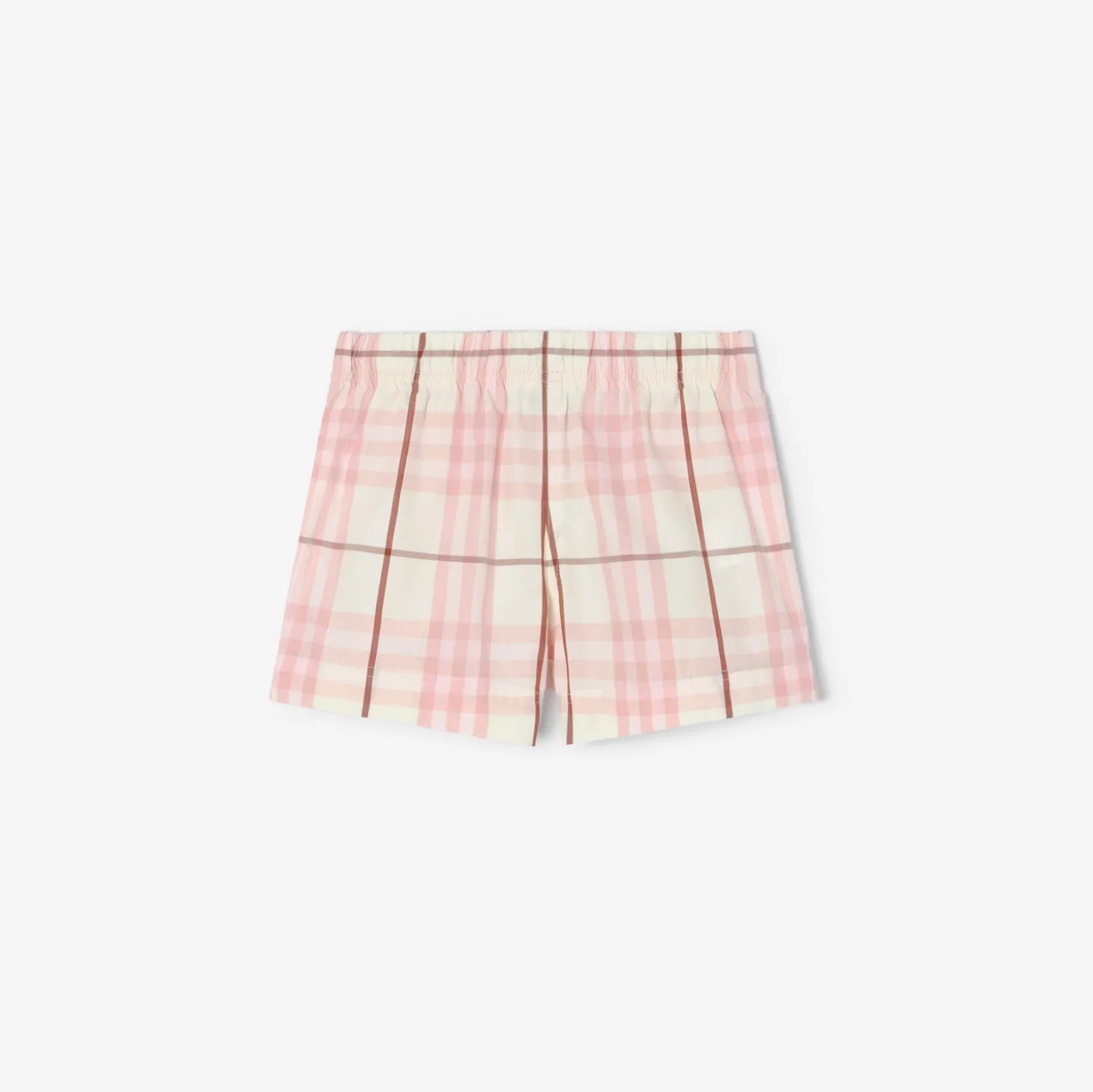 Check Cotton Shorts
