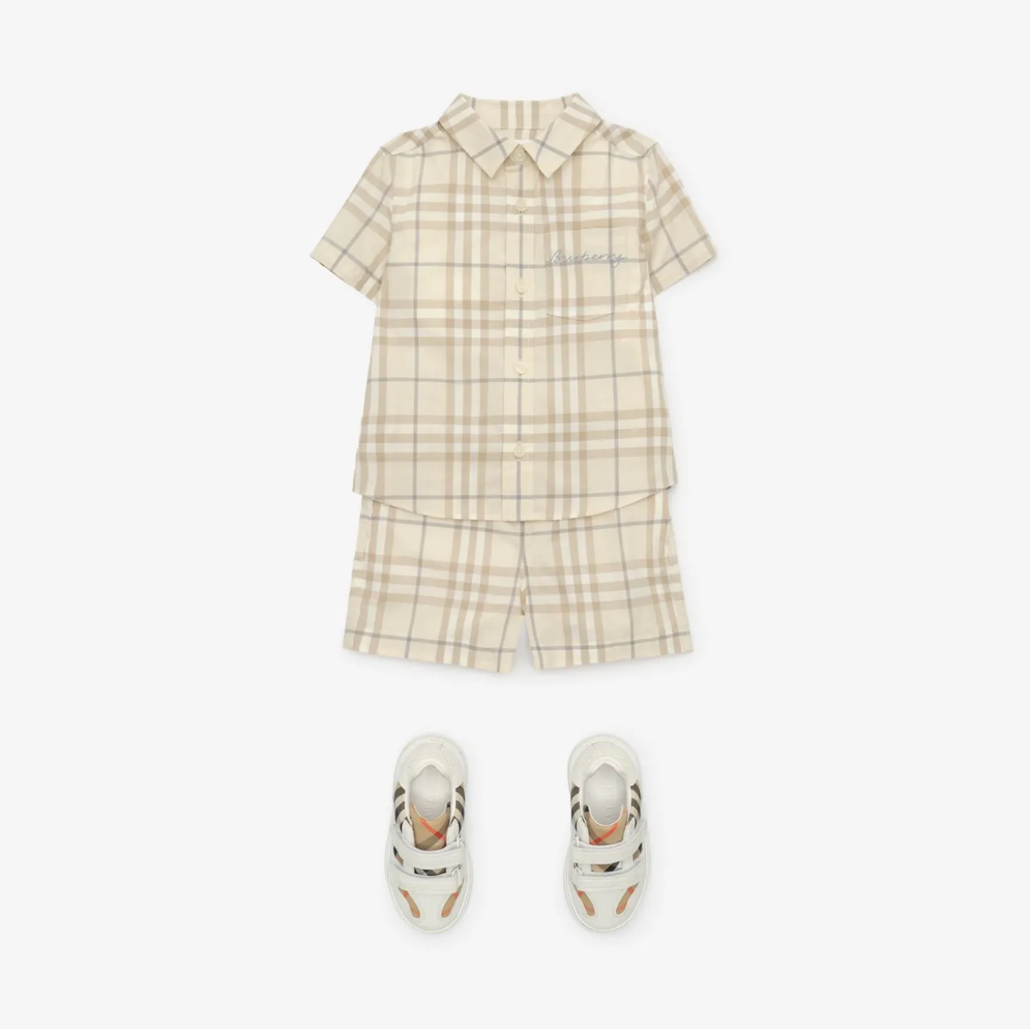 Check Cotton Shorts