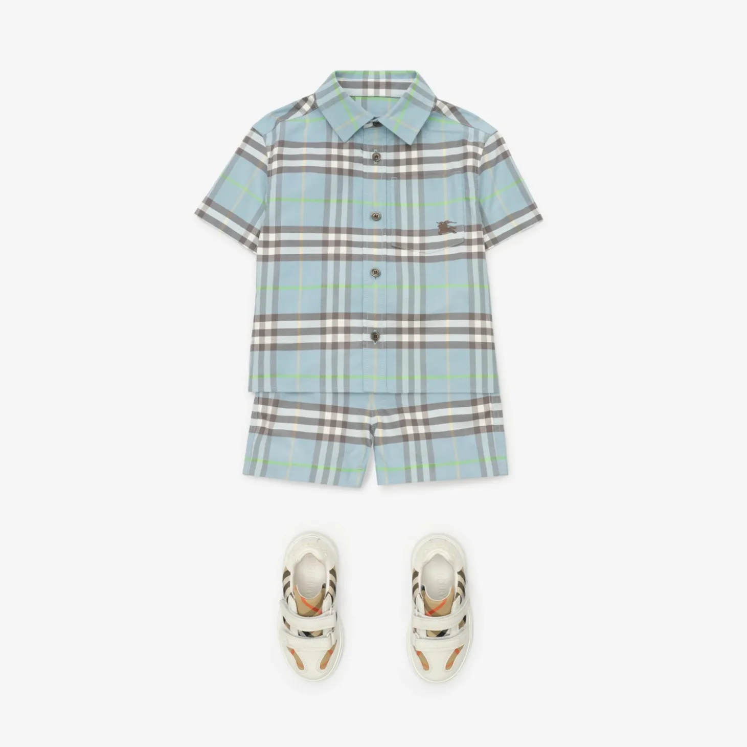 Check Cotton Shorts