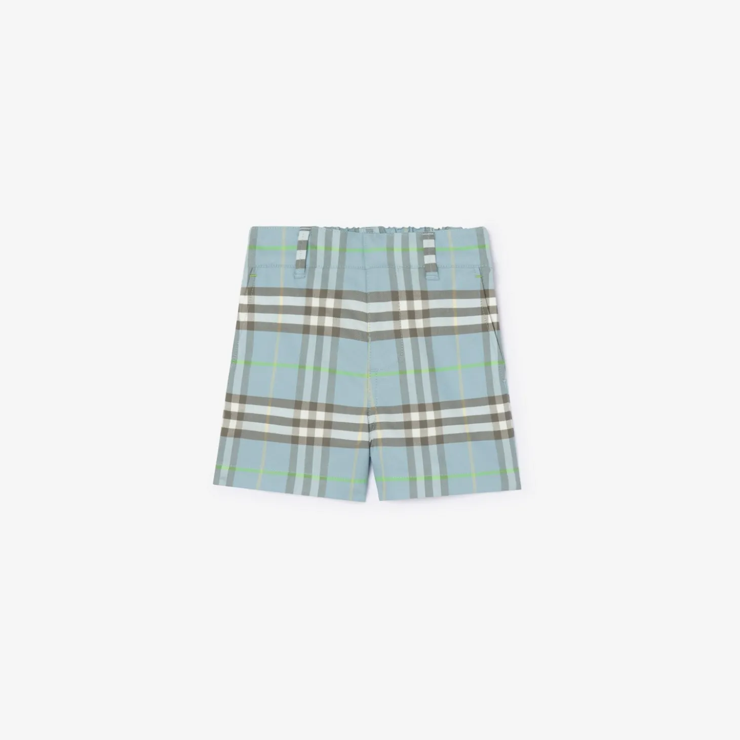 Check Cotton Shorts