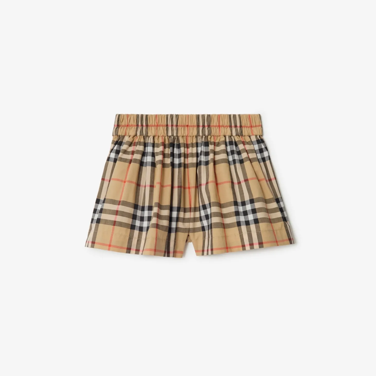 Check Cotton Shorts