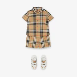 Check Cotton Shorts