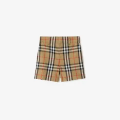 Check Cotton Shorts