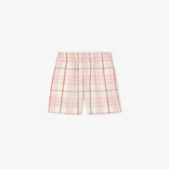 Check Cotton Shorts