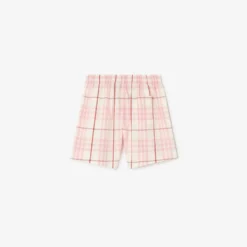 Check Cotton Shorts