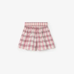 Check Cotton Shorts