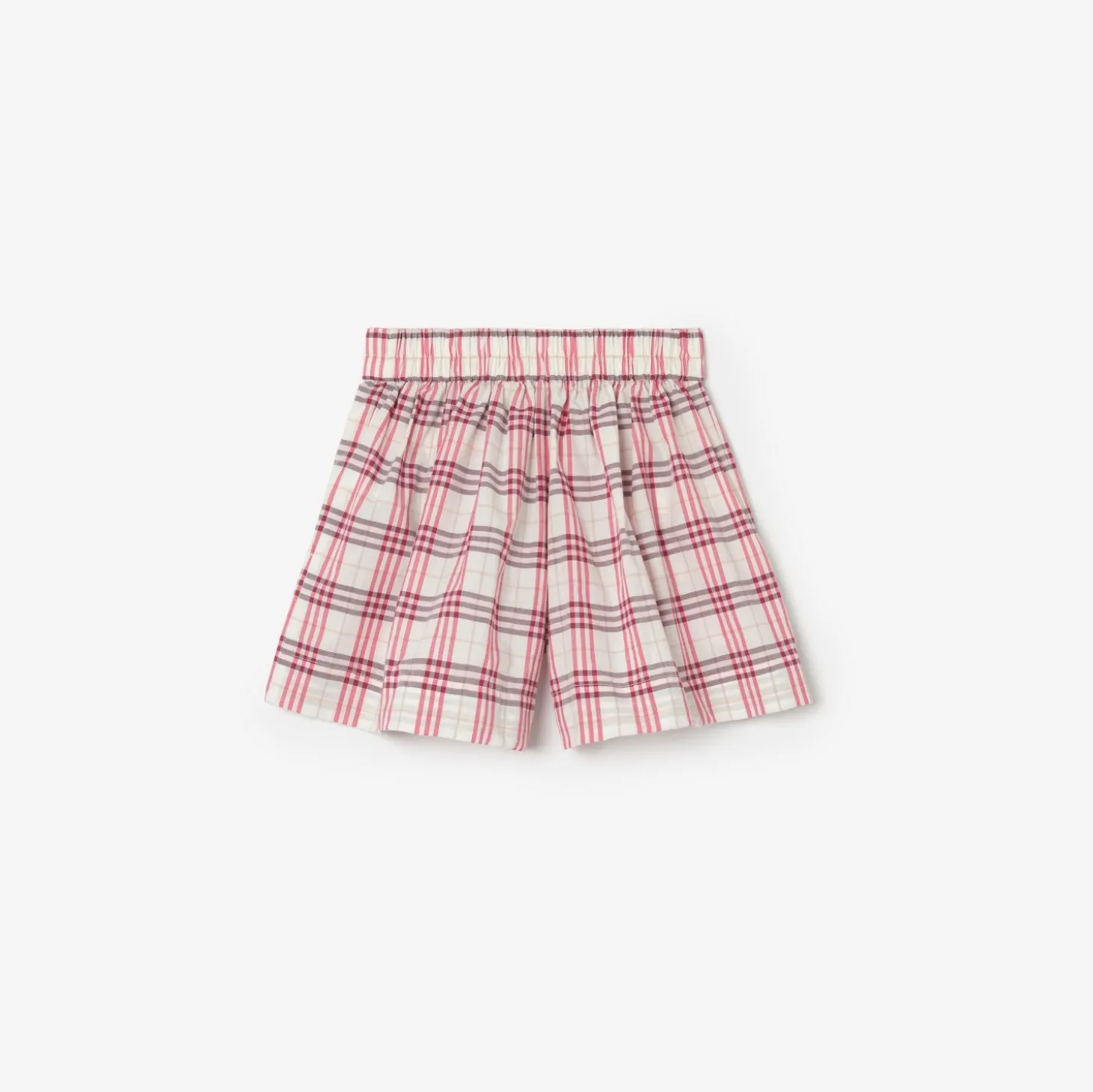 Check Cotton Shorts