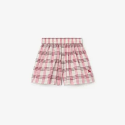 Check Cotton Shorts