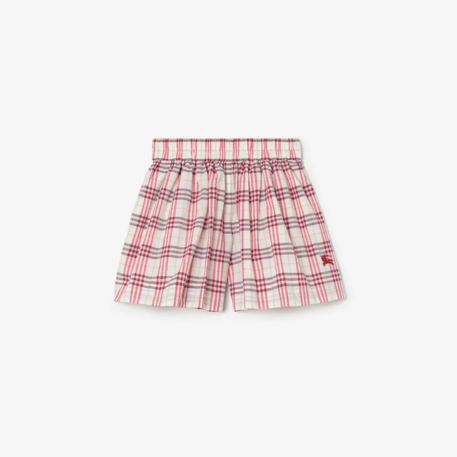 Check Cotton Shorts