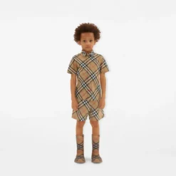 Check Cotton Shorts