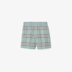 Check Cotton Shorts