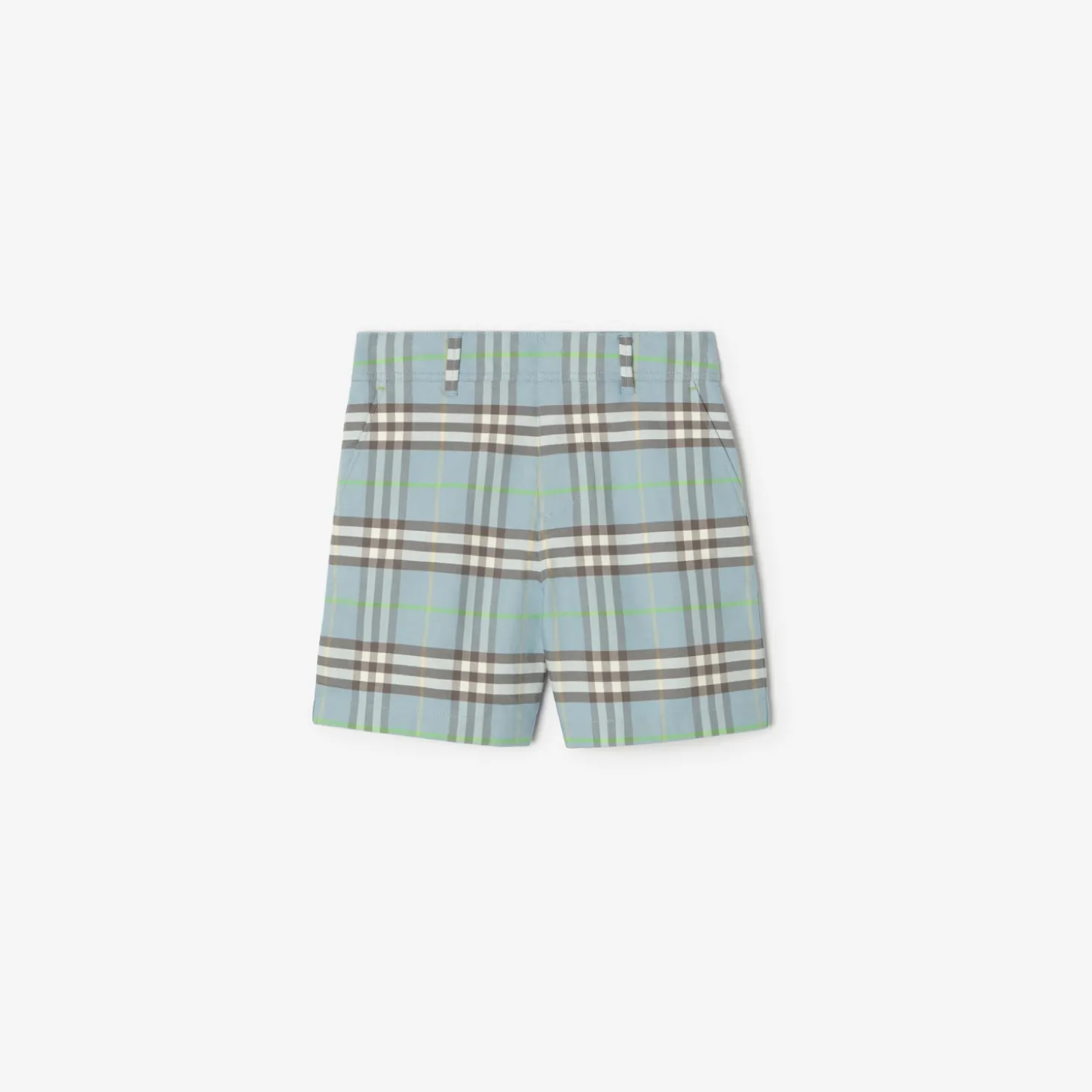 Check Cotton Shorts