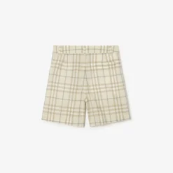 Check Cotton Shorts