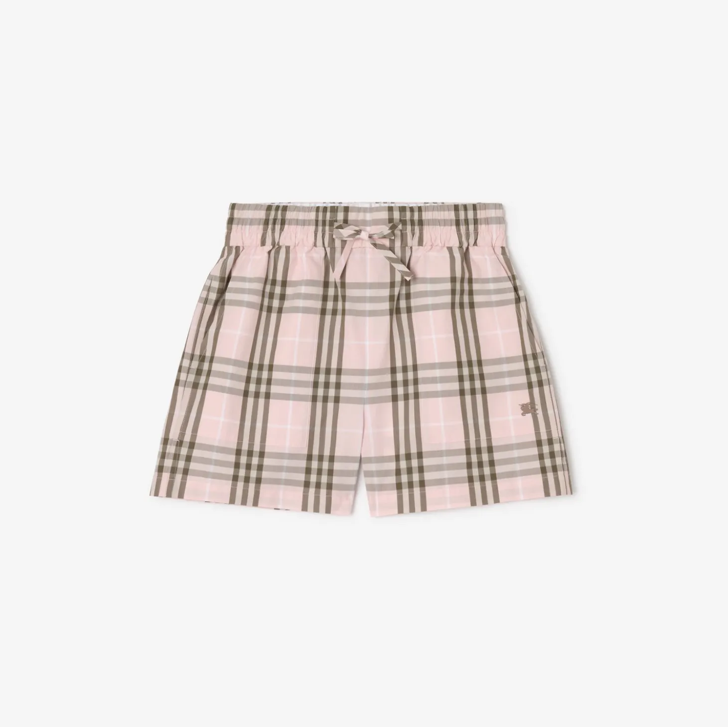 Check Cotton Shorts