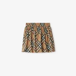 Check Cotton Skirt