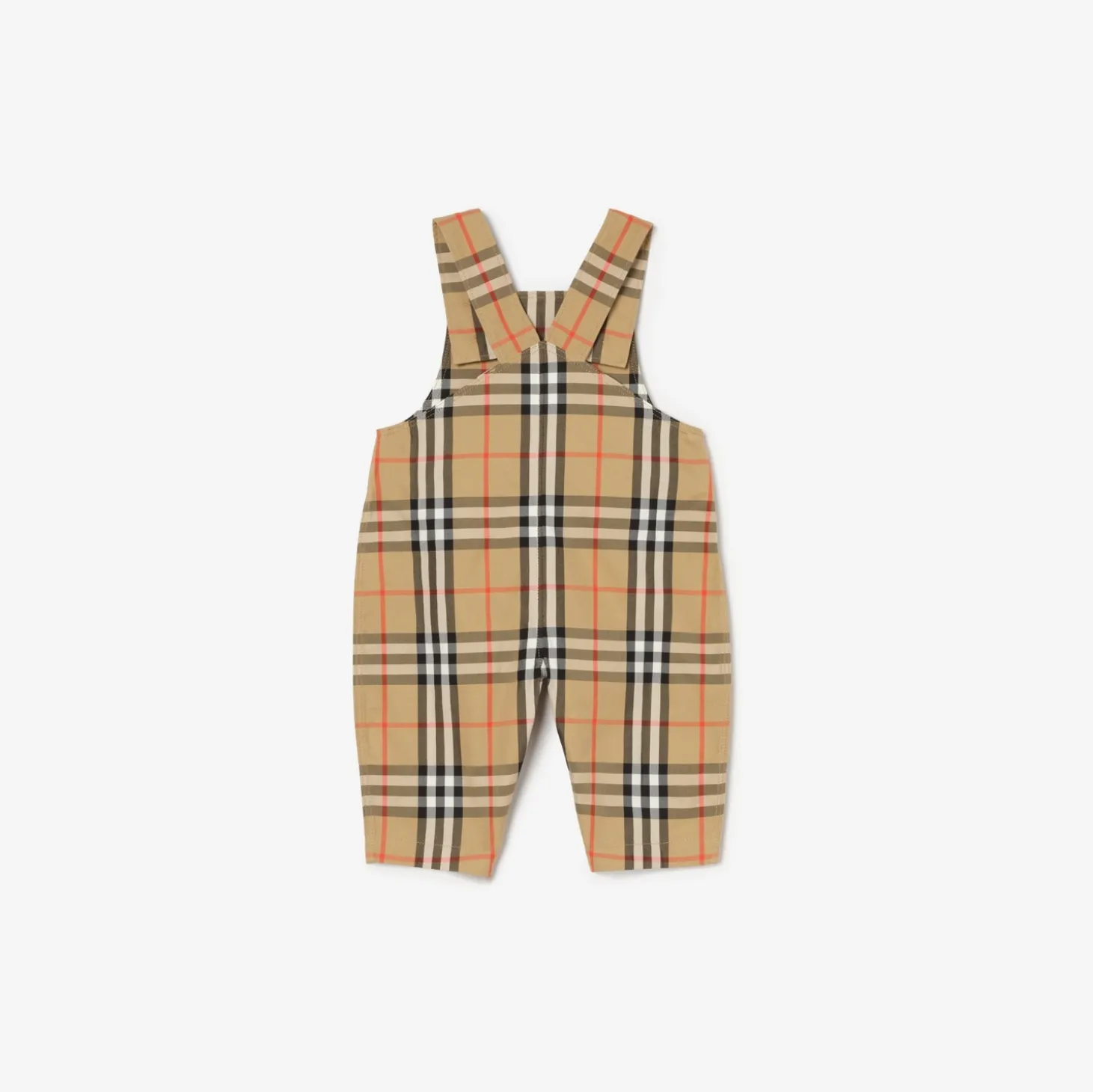 Check Cotton Three-piece Baby Gift Set