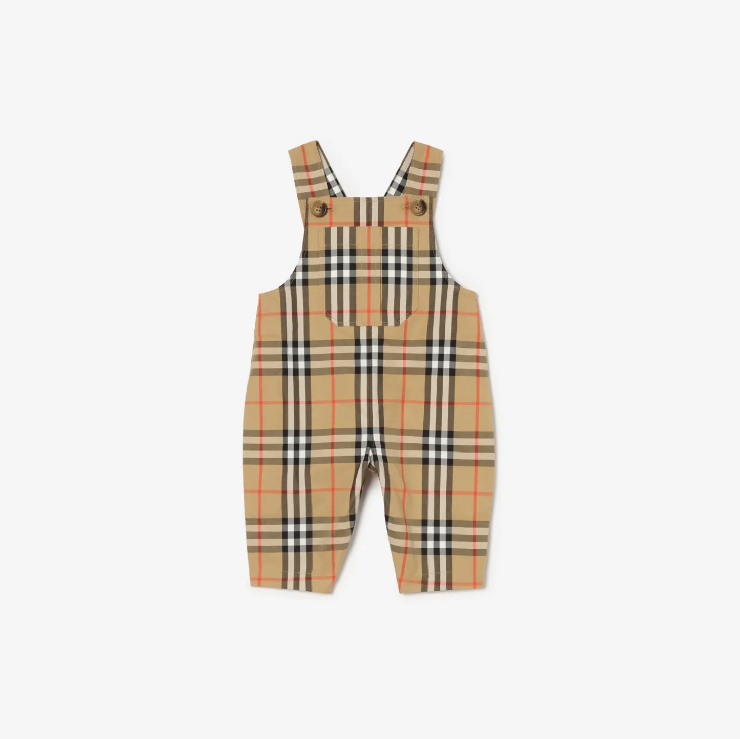 Check Cotton Three-piece Baby Gift Set