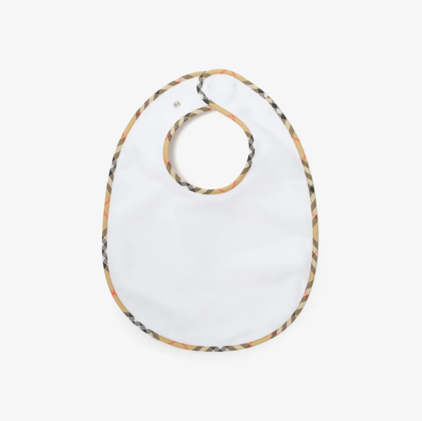 Check Cotton Three-piece Bib Set