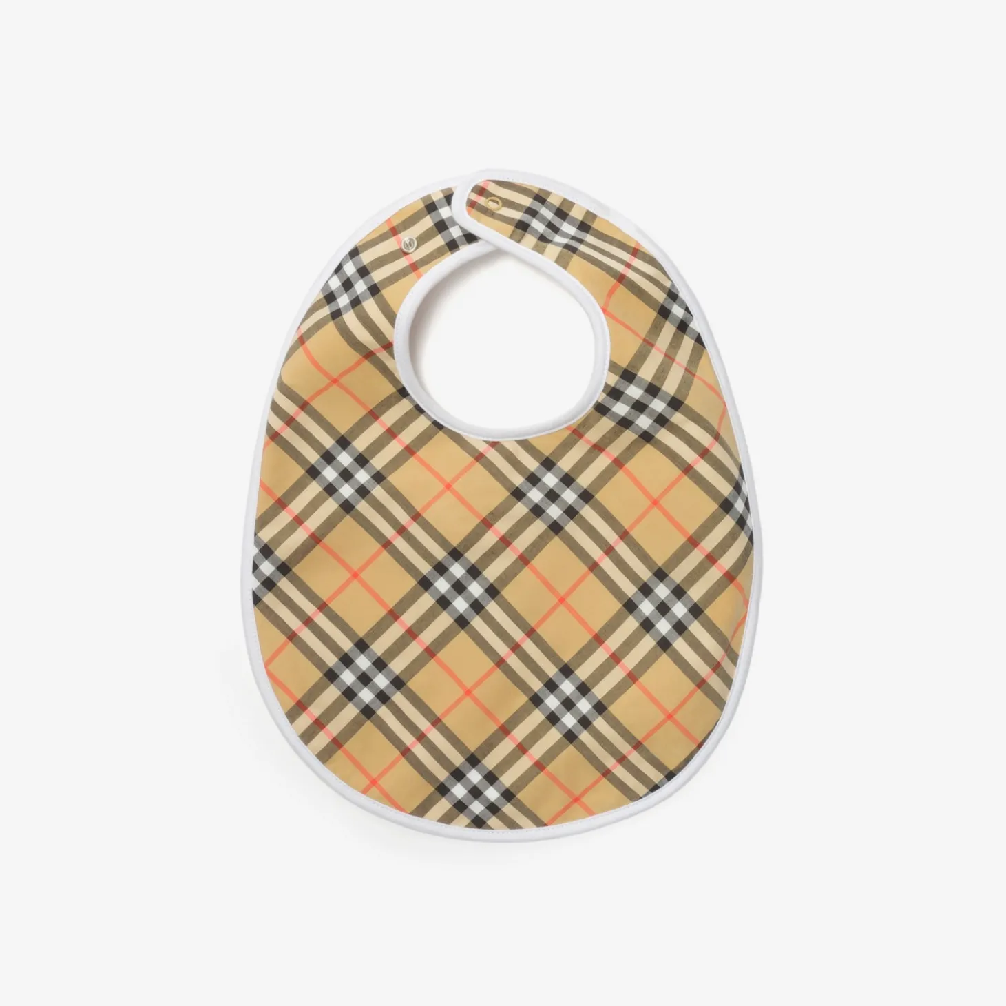 Check Cotton Three-piece Bib Set