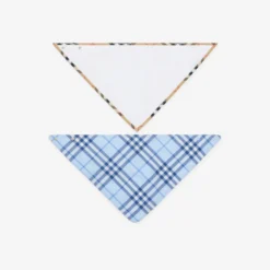 Check Cotton Two-piece Bib Set