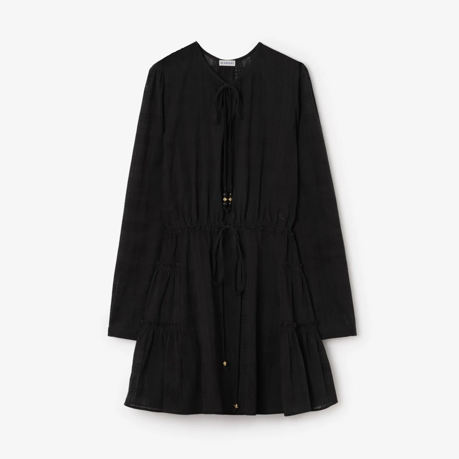 Check Cotton Voile Dress