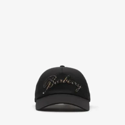 Check Cursive Logo Gabardine Baseball Cap