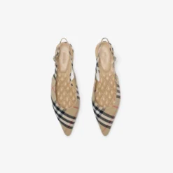 Check Dame Slingback Ballerinas​