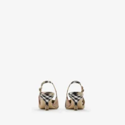 Check Dame Slingback Pumps