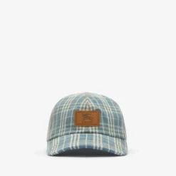 Check Denim Baseball Cap