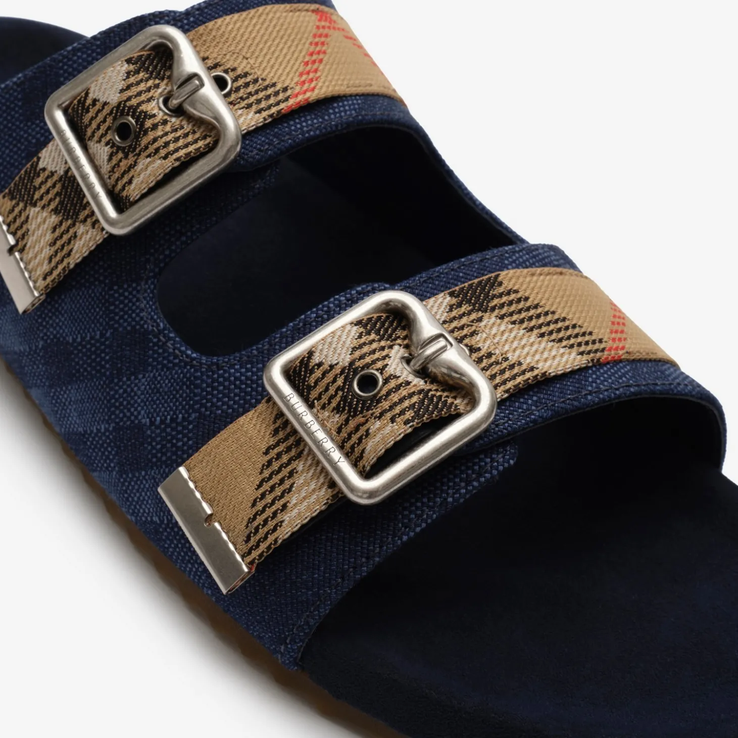 Check Denim Urchin Sandals