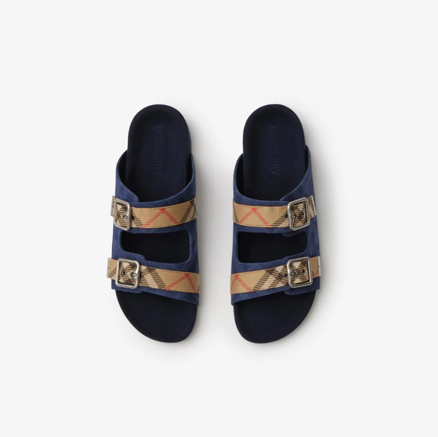 Check Denim Urchin Sandals