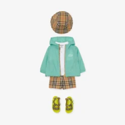 Checker-tape Nylon Hooded Jacket