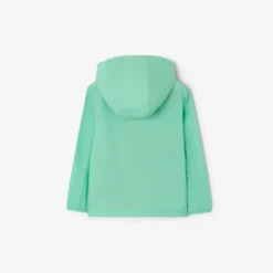 Checker-tape Nylon Hooded Jacket