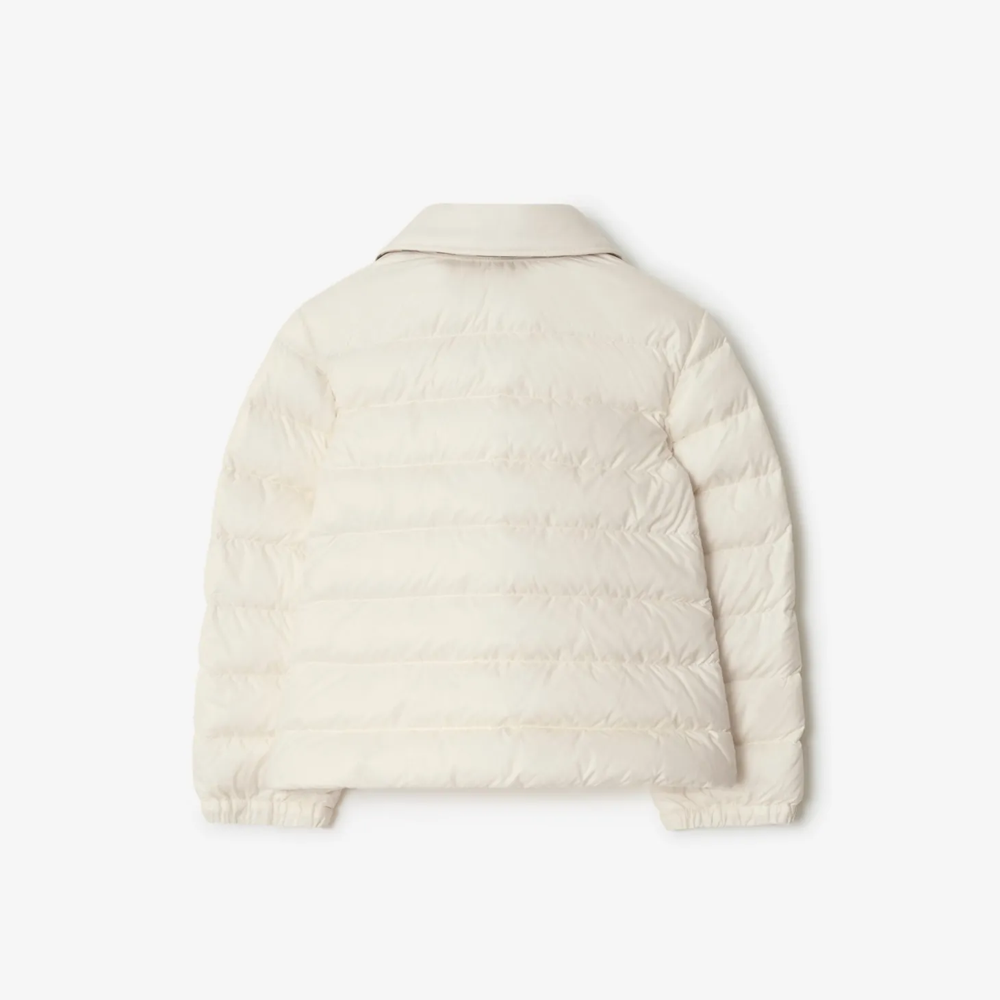 Checker-tape Nylon Puffer Jacket