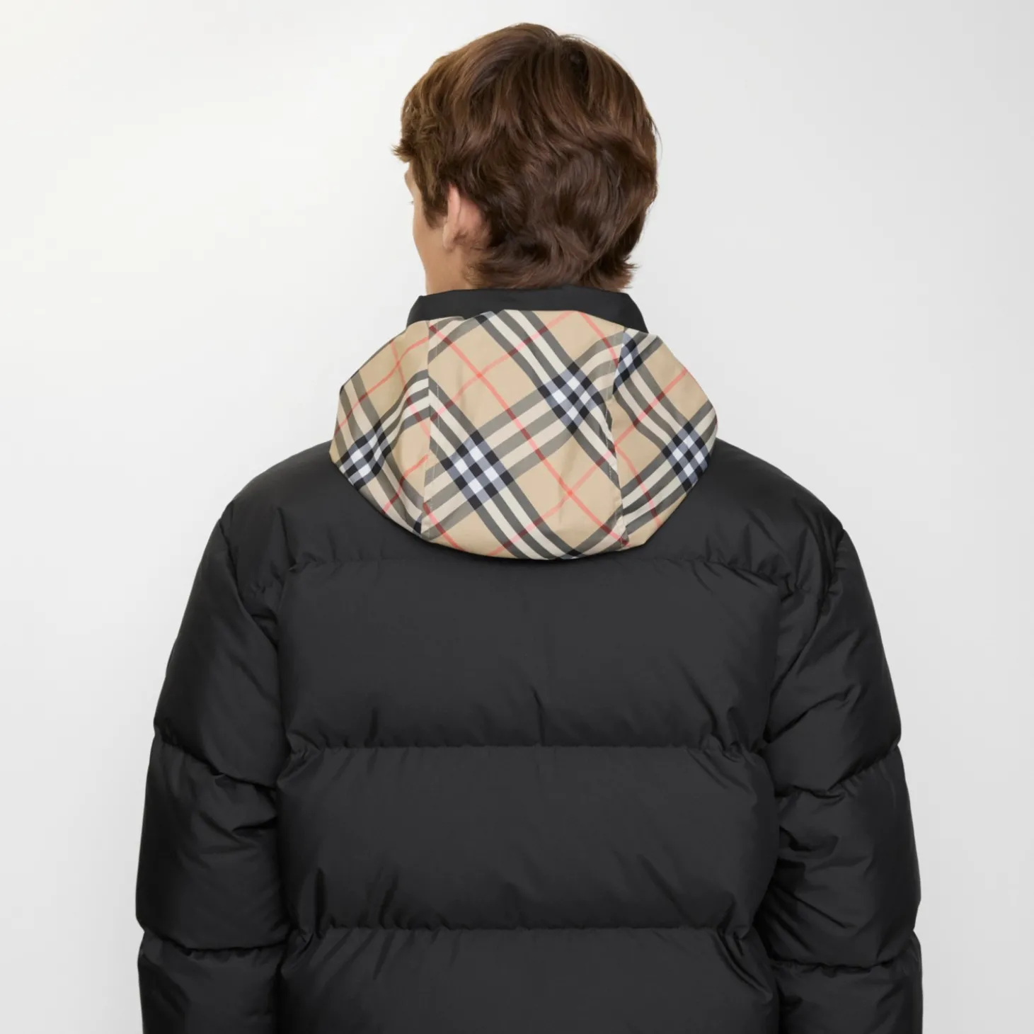 Checker-tape Snowdon Puffer Jacket