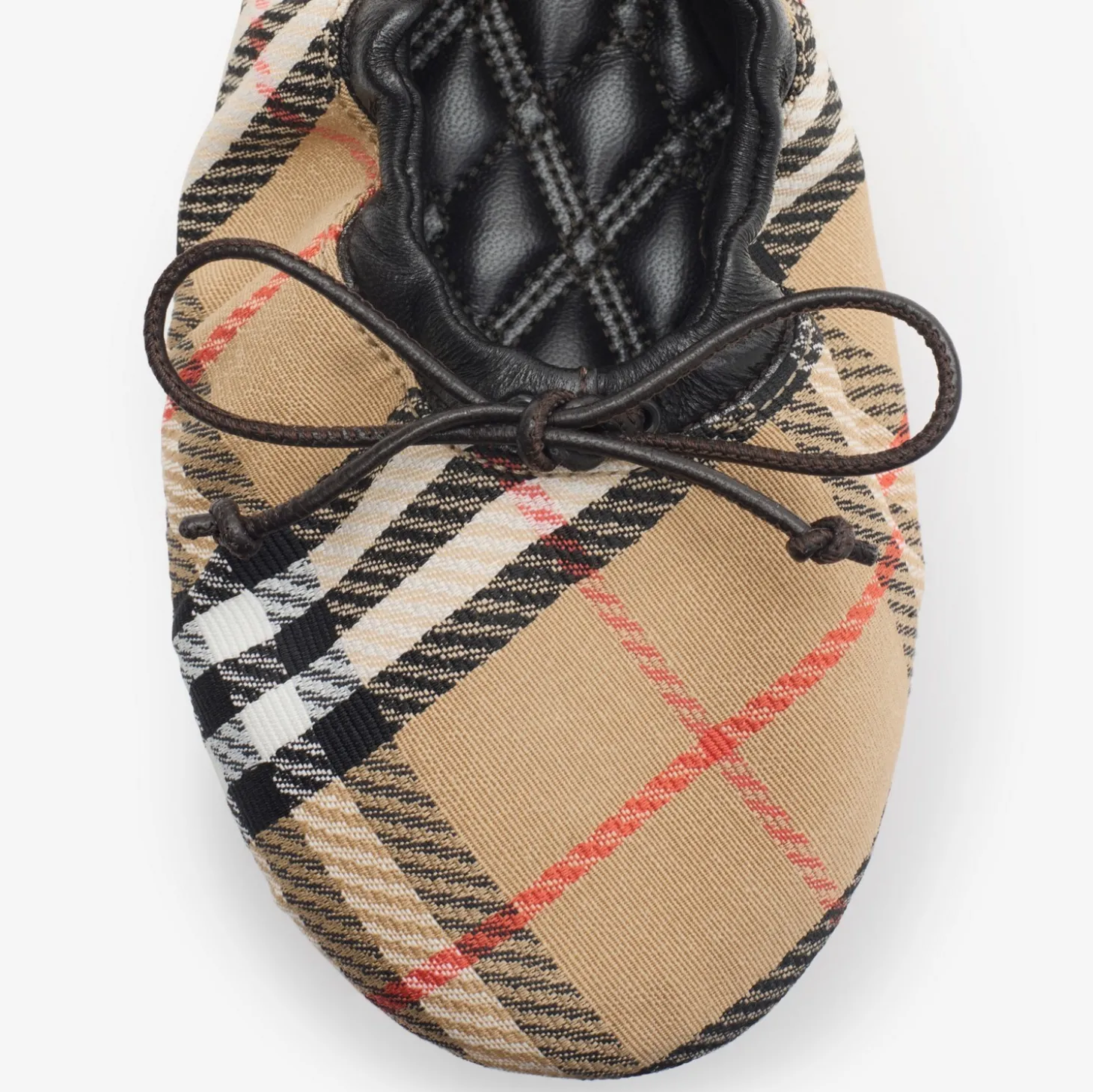Check Fawn Ballerinas