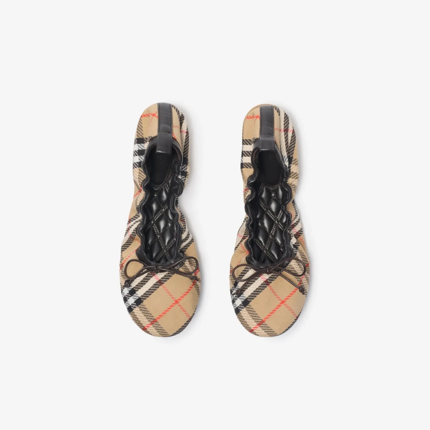 Check Fawn Ballerinas
