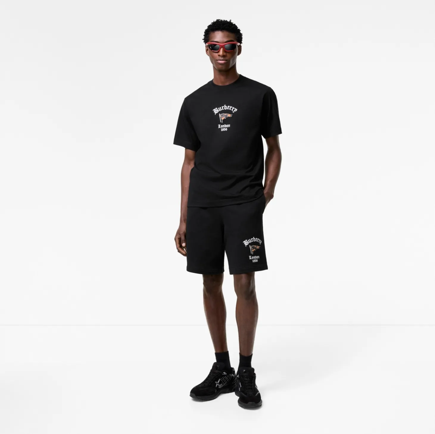 Check Flag Cotton Shorts